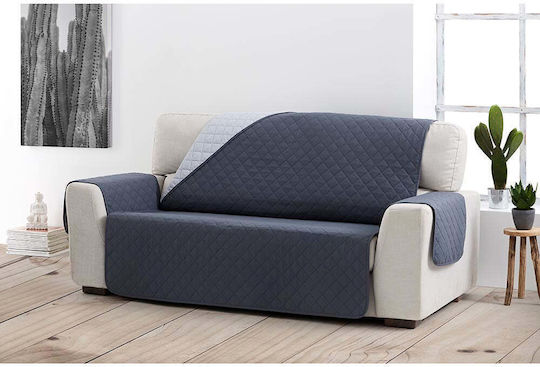 Sofazip Ελαστικό Κάλυμμα Τετραθέσιου Καναπέ Dark Grey - Light Grey 200εκ.