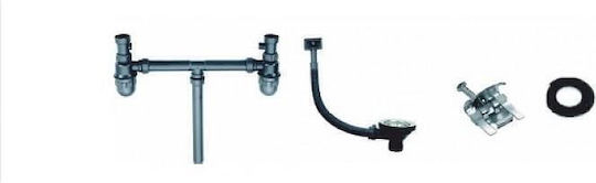 Inter Ceramic 7822 Ένθετος από Συνθετικό Γρανίτη Μ78xΠ43cm Ασημί