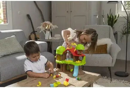 Mare Școală Joc Educațional 3 Personaje 9 Accesorii Klorofil