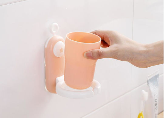 Little Mom Baza de susținere a periuței de dinți Plastic cu ventuză Roz 6426390440921