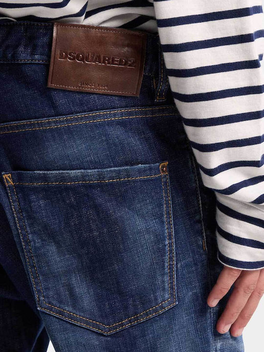 Ανδρικό Παντελόνι Τζιν Ελαστικό Navy Blue