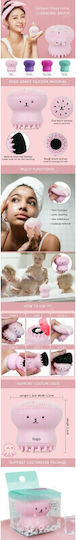 Silicone Facial Cleansing Exfoliating Brush Alhena Gel Reservoir Opens Pores Gently Removes Impurities Octopus Pink