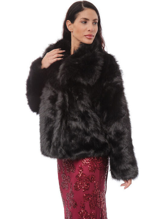 Women's Short Fur Black