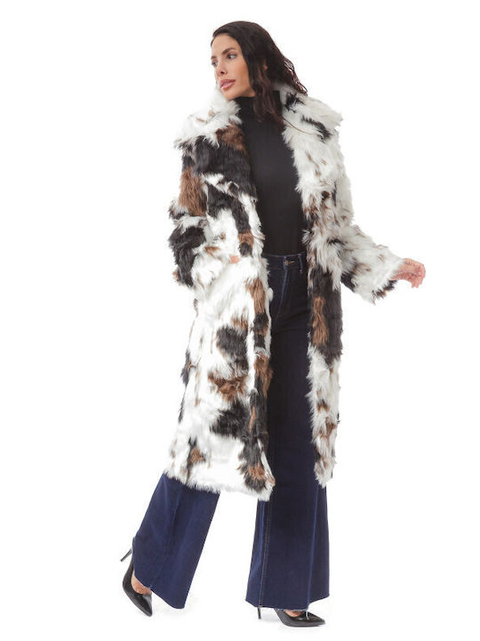 Women's Long Fur Multicolor