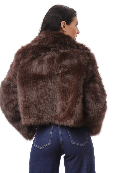 Frauen Pelz Brown