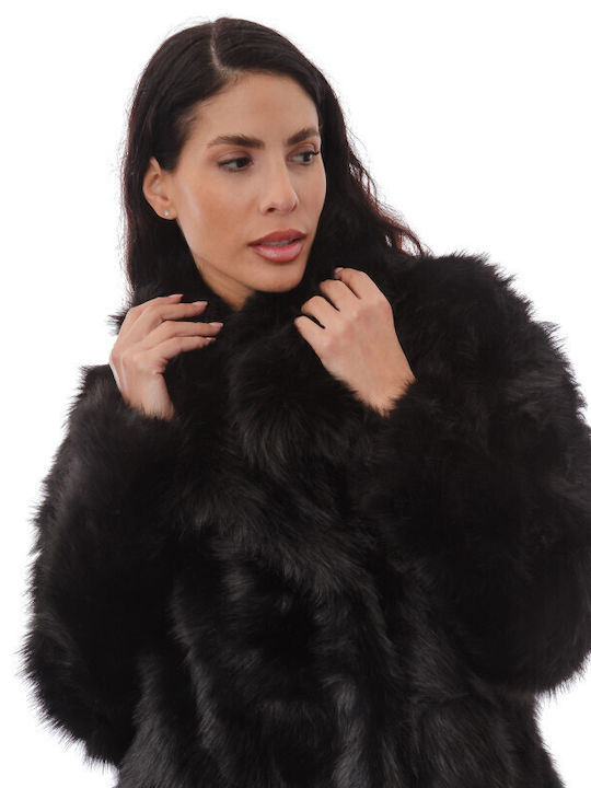 Women's Short Fur Black