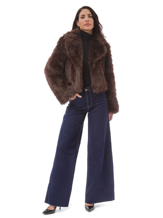 Frauen Pelz Brown