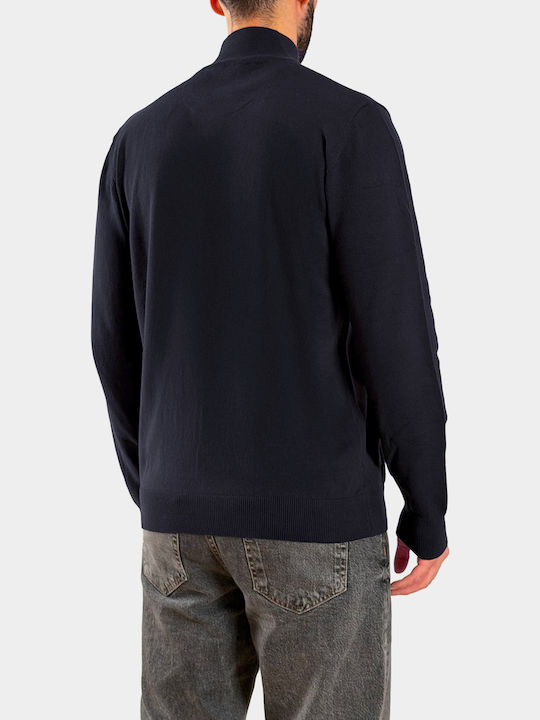 Men's Knitted Cardigan Blue Navy
