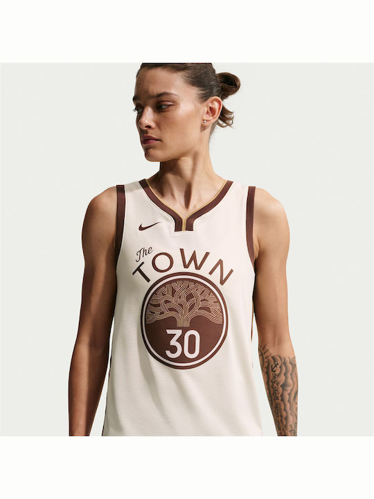 Stephen Curry Golden State Warriors City Edition Swingman Ανδρική Φανέλα Εμφάνισης Μπάσκετ