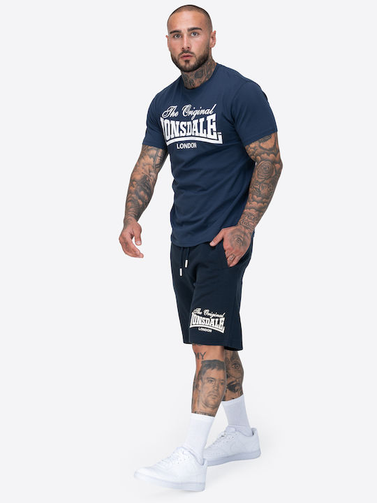 Hulton Men's Athletic Shorts Dark Navy/ecru