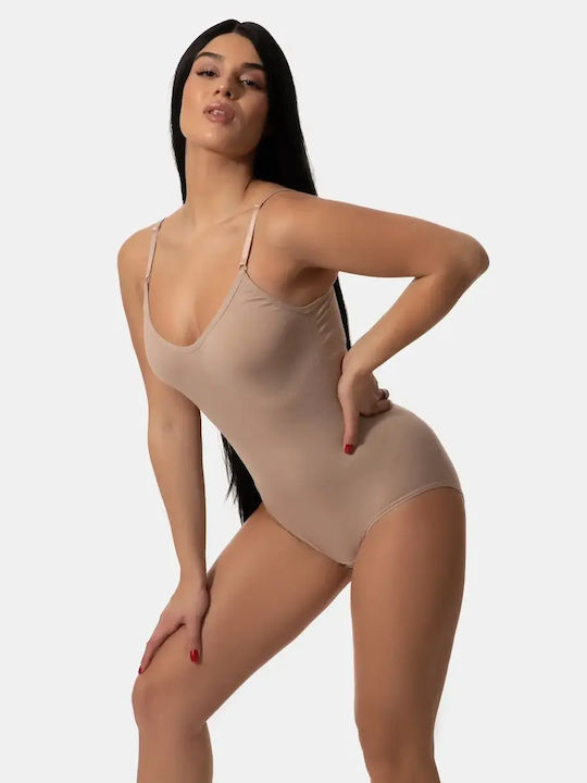 Ολόσωμο Shapewear Σύσφιξης Μπεζ Μέγεθος Xl