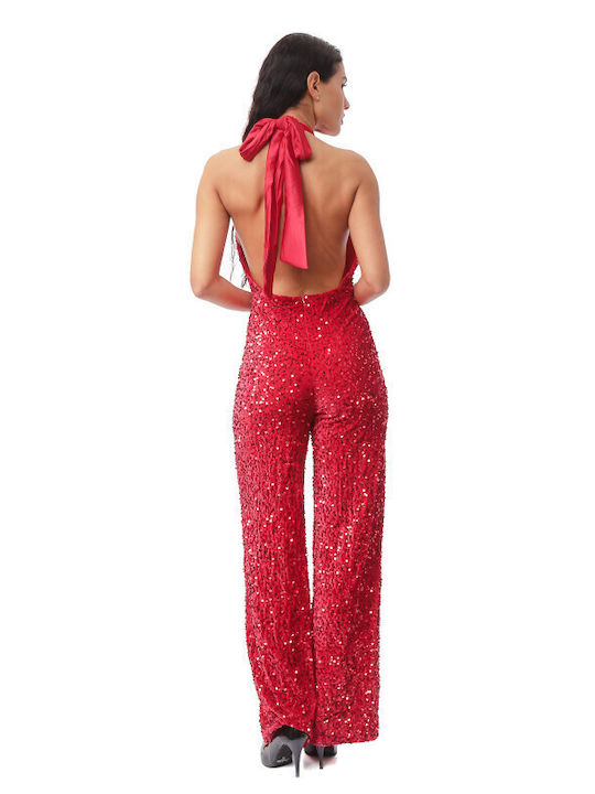 Damen Einteiler Anzug Red