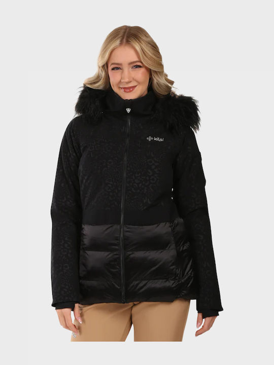 Kilpi ZL0106KI-BLK Γυναικείο Μπουφάν για Σκι & Snowboard Μαύρο