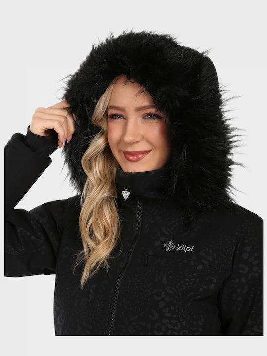 Kilpi ZL0106KI-BLK Γυναικείο Μπουφάν για Σκι & Snowboard Μαύρο