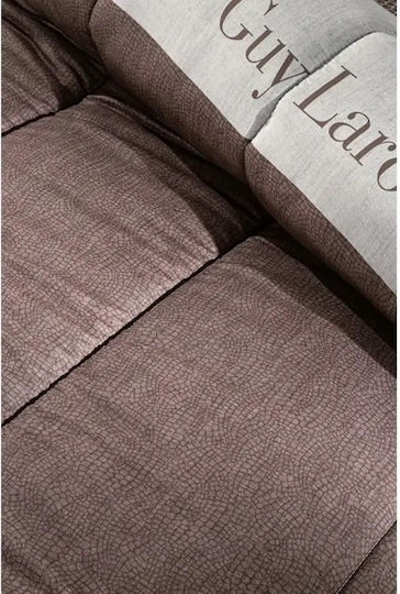 Guy Laroche Плик за Завивка Памучен Кинг Сайз 225x245 Safari Choco Suede
