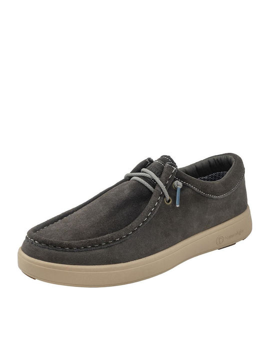 Suede Ανδρικά Μοκασίνια σε Γκρι Χρώμα