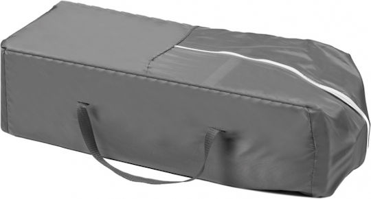 ikonka Loc De Joacă Cu 2 Nivele Cu Masă De Schimbat Scutece Și Saltea Gri 120x60cm