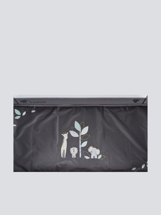 Moni Safari Παρκοκρέβατο με Στρώμα Μπλε 62x125cm