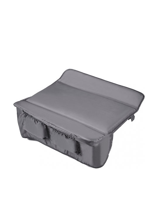 ikonka Loc De Joacă Cu 2 Nivele Cu Masă De Schimbat Scutece Și Saltea Gri 120x60cm