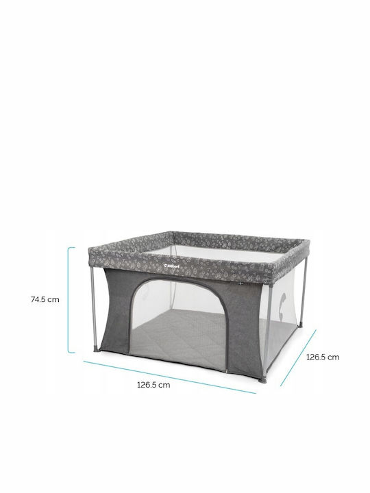 Kidnort Park with Mattress Gray 74.5x126.5cm