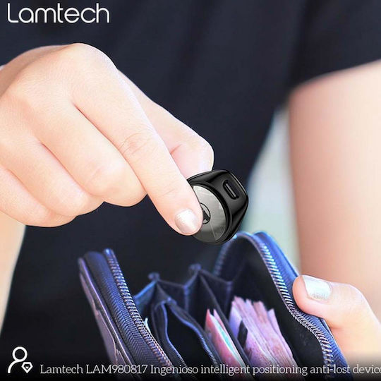 Lamtech LAM980817 Compatibil Cu Apple Find My & Google Find Hub Negru