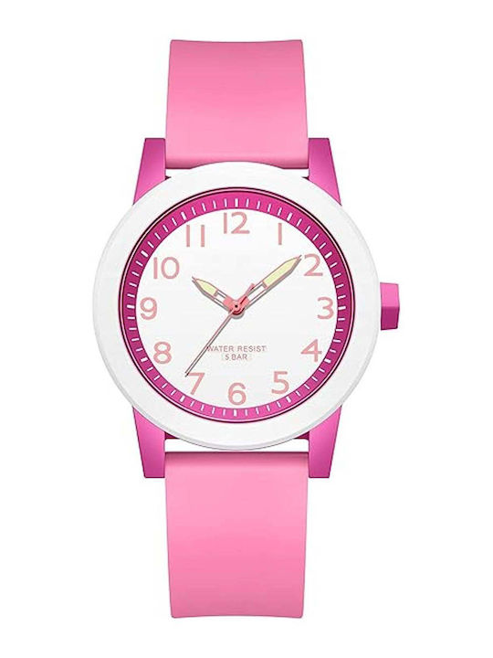 Sanda Kinder-Analoguhr mit Metallarmband Rosa