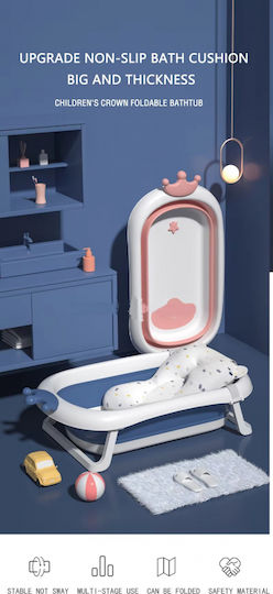 Little Mom Faltbare Babybadewanne Rosa