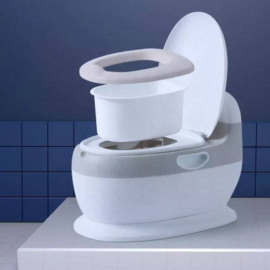 Little Mom Potty Vas cu Capac Alb