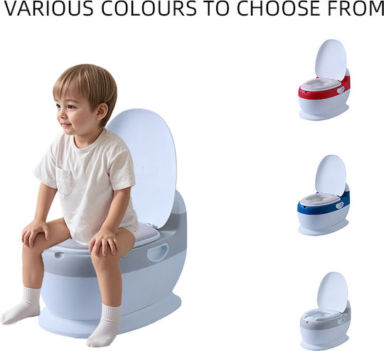 Little Mom Potty Vas cu Capac Alb