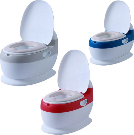 Little Mom Potty Vas cu Capac Alb