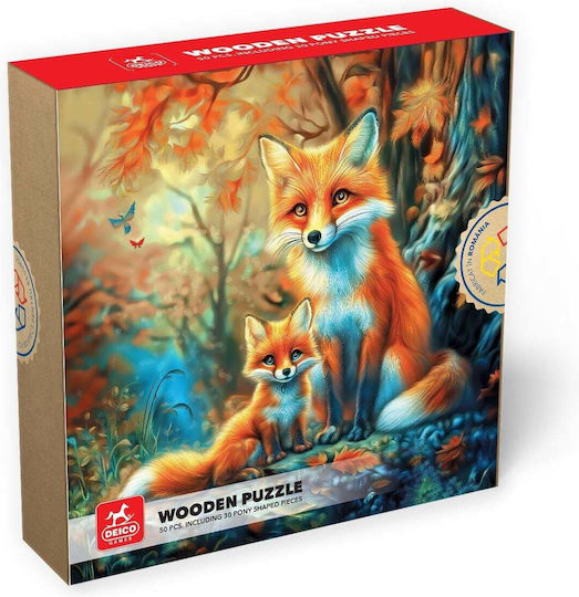 Holz Kinderpuzzle 50pcs D-Toys