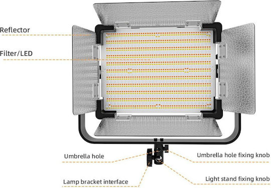 Yongnuo Kit De Iluminare 1 Corp De Iluminat 100W 2700 - 8500K Cu Softbox