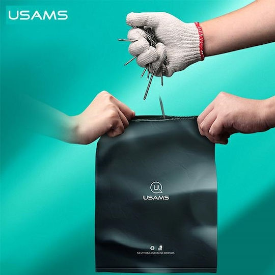 Usams Βιοδιασπώμενες Σακούλες Απορριμάτων με το Κιλό Χωρητικότητας 3lt 60τμχ Μαύρες