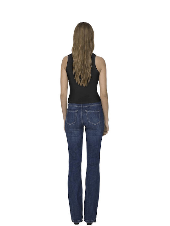 Women's Sleeveless Crop Top Black
