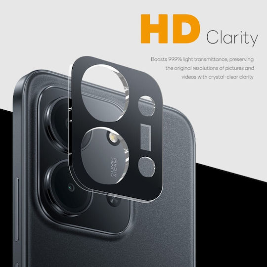 Northjo Προστασία Κάμερας Tempered Glass Μαύρο για το Xiaomi Redmi 15C, Poco C85