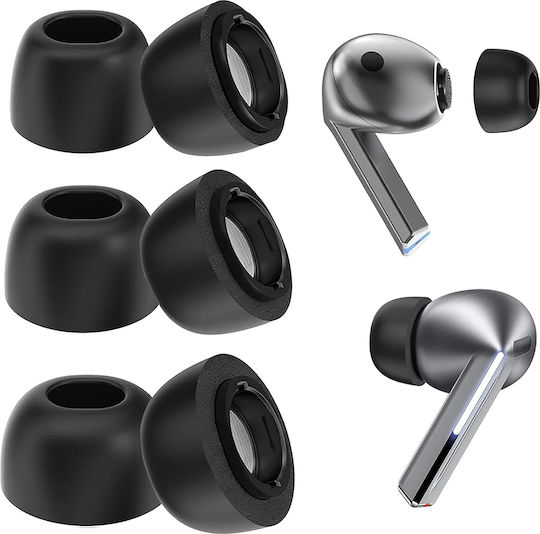 Techsuit Case Silicone in Black color for Galaxy Buds3 Pro