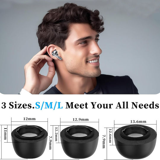 Techsuit Case Silicone in Black color for Galaxy Buds3 Pro