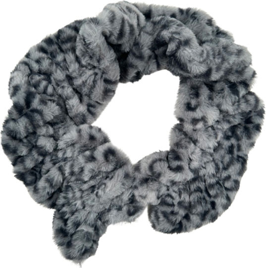 Set with Beanie Knitted in Gray color