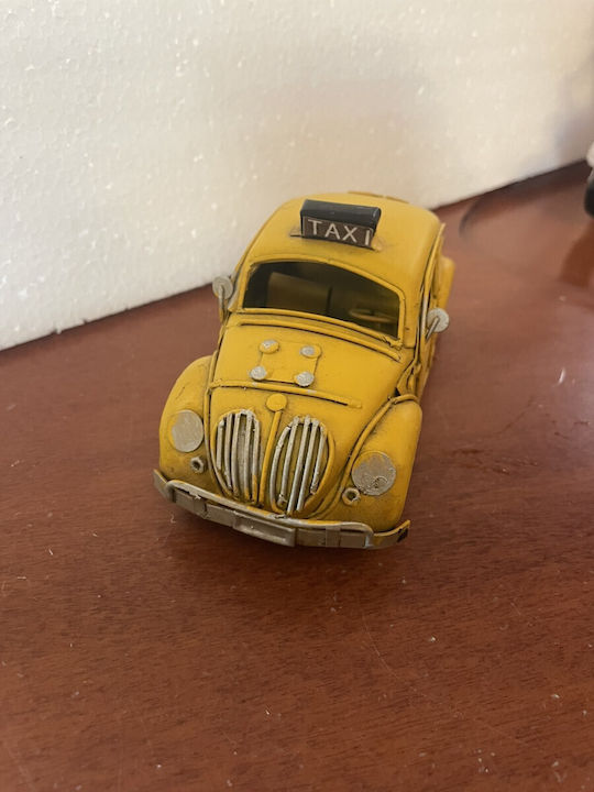 Vintage Metal Decorative Taxi Yellow Length 14cm X Height 6cm