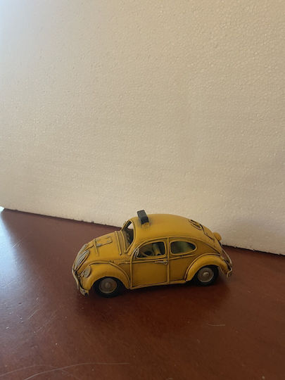 Vintage Μεταλλικό Διακοσμητικό Taxi Κίτρινο Μήκος 14εκ X Ύψος 6εκ