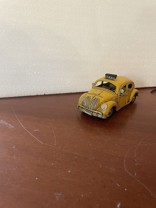 Vintage Metal Decorative Taxi Yellow Length 14cm X Height 6cm