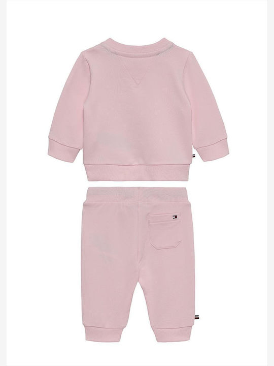 Kids Sweatpants Set Pink 2pcs