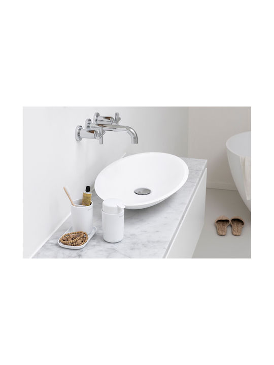 Brabantia Plastic Bathroom Accessory Set White 3pcs