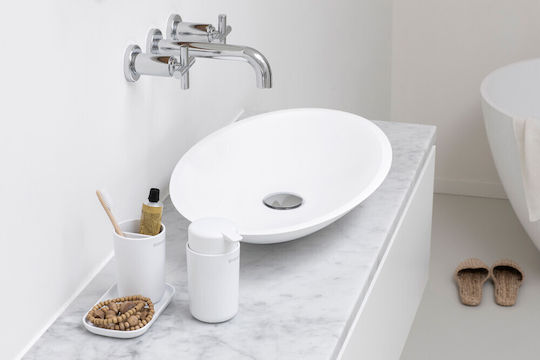 Brabantia Σετ Αξεσουάρ Μπάνιου Πλαστικό Λευκό 3τμχ
