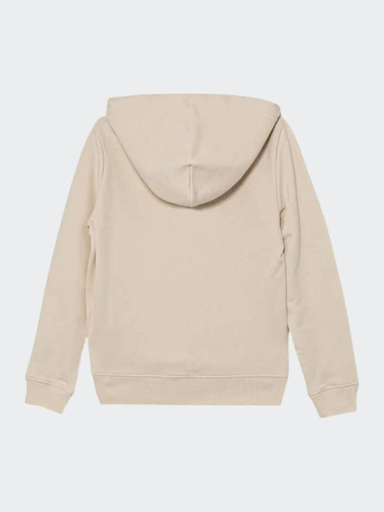 Kids Sweatshirt with Hood Beige