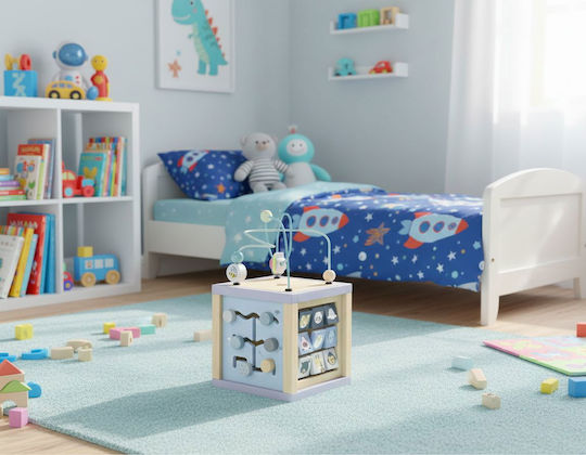 Polihome Activity Cube Joyland Pastel made of Wood