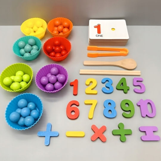 H&S Collection Montessori Joc Educațional de Cunoștințe din Lemn