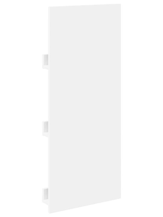 vidaXL PU Magazine Rack White 51x11x102cm