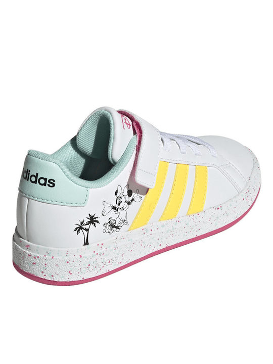 GRAND COURT Παιδικά Sneakers με Σκρατς Λευκά
