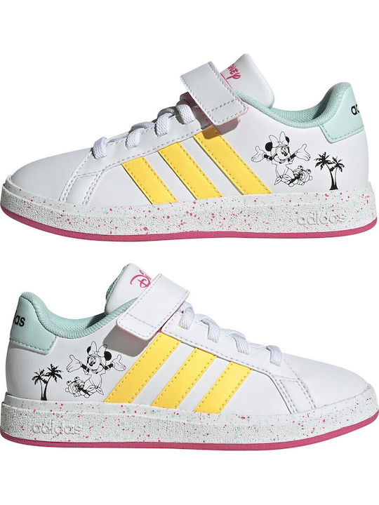 GRAND COURT Παιδικά Sneakers με Σκρατς Λευκά